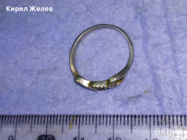 СТИЛЕН АЖУРЕН ВИНТИДЖ АРТ СРЕБЪРЕН СКЪПОЦЕНЕН ПРЪСТЕН СРЕБРО 925 АНГЛИЯ с ФАСЕТ ЦИРКОНЧЕТА 40163, снимка 11 - Пръстени - 42794832