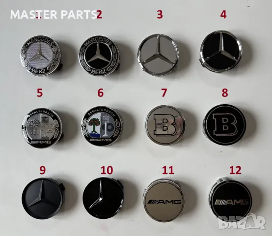 Чисто нови . Капачки за джанти MERCEDES МЕРЦЕДЕС 75мм .