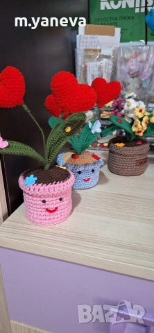 ръчно плетени сърца, снимка 13 - Декорация за дома - 53189935