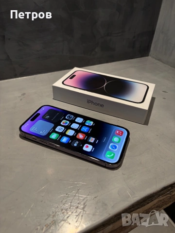 КАТО НОВ Iphone 14 Pro 512 GB Purple, снимка 7 - Apple iPhone - 53902025