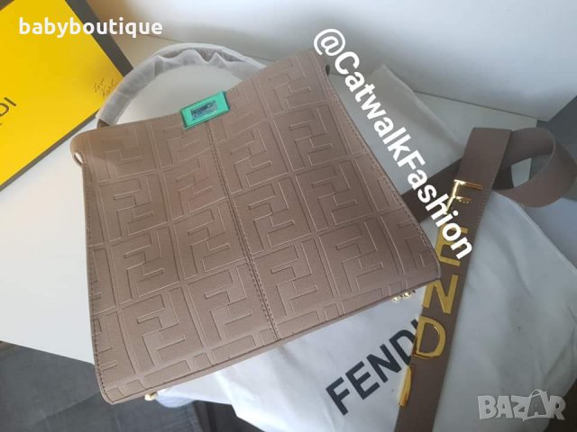 Fendi Peekaboo X-Lite medium Cappuccino , снимка 4 - Чанти - 33736667