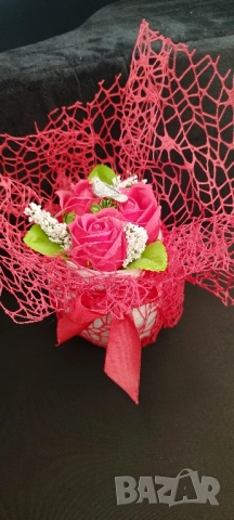 букет сапунени рози, снимка 8 - Романтични подаръци - 52352693