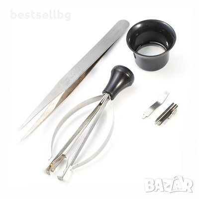 Професионален комплект часовникарски инструменти лупа очила отвертки, снимка 5 - Отвертки - 29181359