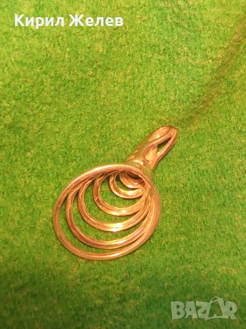 ПРЕКРАСЕН СПИРАЛОВИДЕН СРЕБЪРЕН ФЕШЪН - АРТ МЕДАЛЬОН СРЕБРО 925 ДИЗАЙНЕРСКА ИЗРАБОТКА 34466, снимка 3 - Колиета, медальони, синджири - 39535594