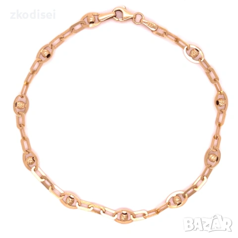 Златна дамска гривна 9,82гр. 18,5см. 14кр. проба:585 модел:37402-5