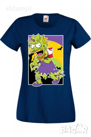 Дамска тениска The Simpsons Lisa Simpson 01,Halloween,Хелоуин,Празник,Забавление,Изненада,Обичаи,, снимка 6 - Тениски - 38154134