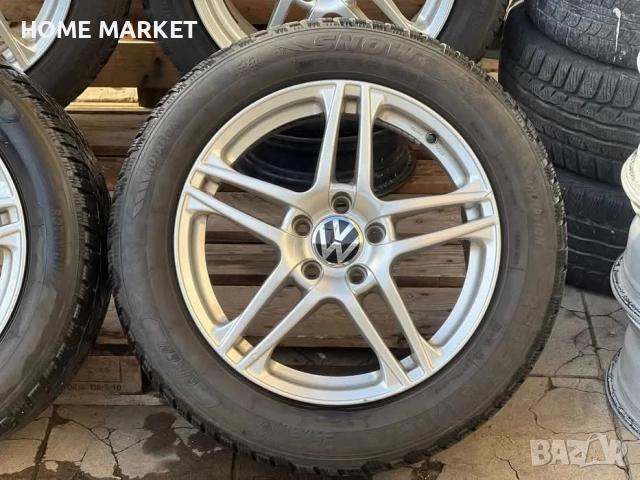 5х112 17 Джанти Vw Passat Golf Touran Фолксваген Пасат Голф Туран 5x112 ET 45 J 7.5 , снимка 4 - Гуми и джанти - 52825880