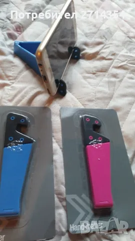 Сгъваема стойка за телефон , снимка 3 - Селфи стикове, аксесоари - 48890678