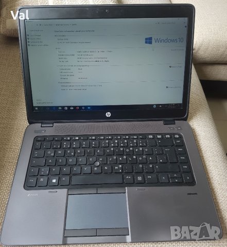 Лаптоп HP ZBook 14 - I7, 16GB, 512GB SSD - графична работна станция, снимка 2 - Лаптопи за работа - 31085331