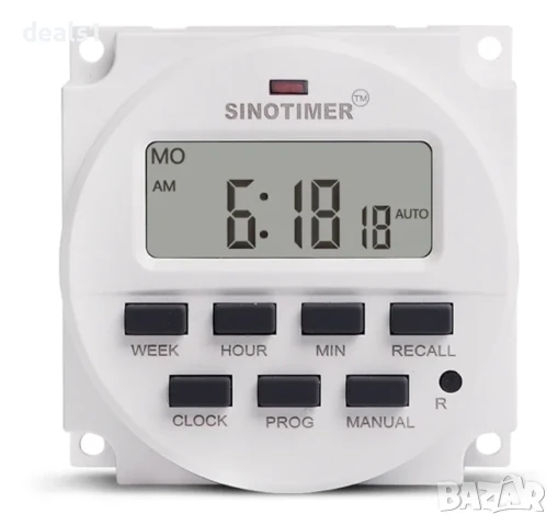 Sinotimer TM618N-2 LCD 1.6-инчов 220V AC цифров 7-дневен програмируем Превключвател с вградено реле , снимка 3 - Друга електроника - 51027425