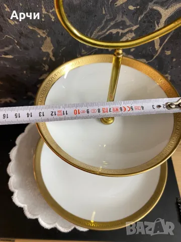 Баварски поднос на две нива, снимка 4 - Други ценни предмети - 49702538