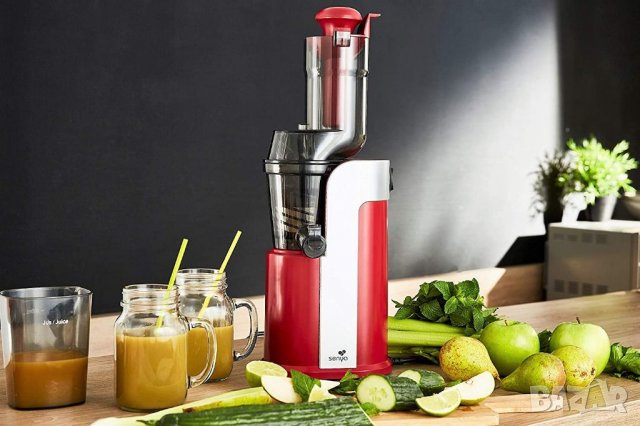 Сокоизстисквачка Senya SYBF-CJ018R, 250, неръждаема стомана, червена, снимка 7 - Сокоизстисквачки и цитрус преси - 39697649