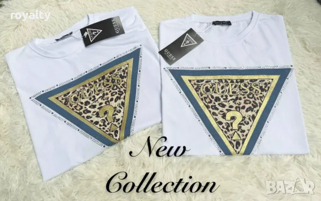 Памучни дамски тениски Guess, снимка 4 - Тениски - 50413259