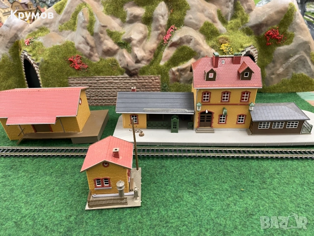 Гара склад кантон за макет на влак HO 1:87 ЖП моделизъм диорама комплект