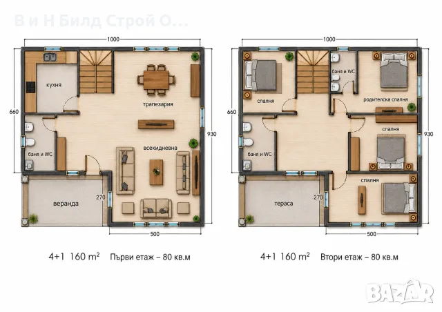СГЛОБЯЕМА КЪЩА – 160 м² | ДВА ЕТАЖА | 4 СПАЛНИ, снимка 3 - Монтажи - 55704565