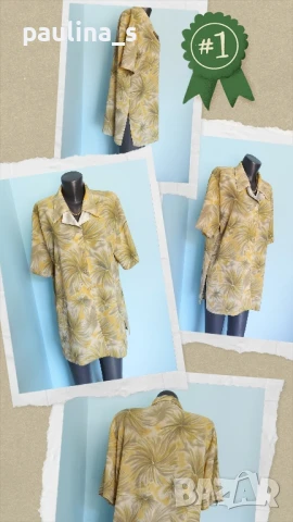 Пет различни броя / Копринени ризи тип туника , снимка 2 - Ризи - 50548026