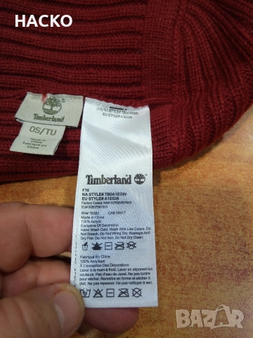 ЗИМНА ШАПКА TIMBERLAND 100% ОРИГИНАЛНА ВНОС ОТ АНЛГИЯ, снимка 8 - Шапки - 52891964