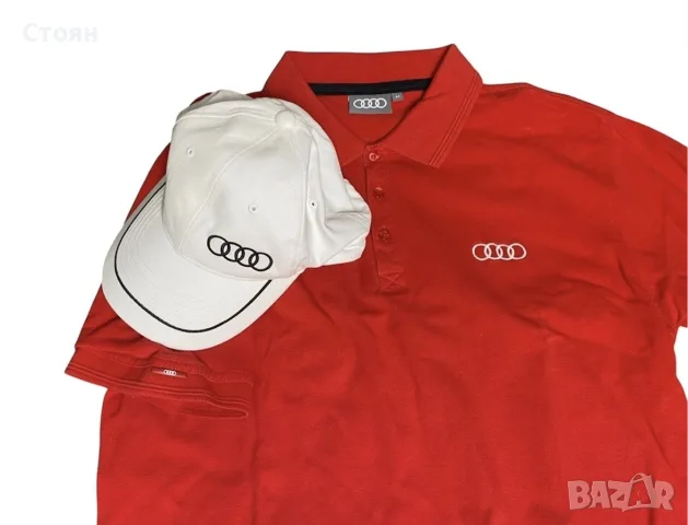 Audi мъжка тениска + шапка размер М, снимка 2 - Тениски - 56139968