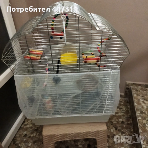 Оборудвана клетка за птици, снимка 4 - Папагали - 52062537