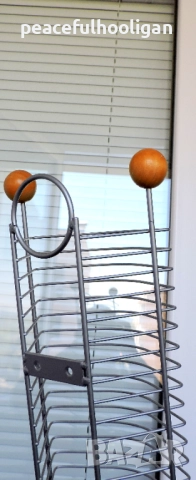 Метални стойки за дискове CD - 2бр, снимка 4 - Етажерки - 52322656