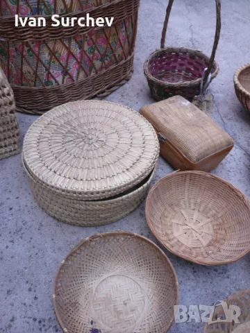 ЛОТ ПЛЕТЕНИ КОШОВЕ , ПАНЕРИ ,ЧАНТА И ДРУГИ, снимка 5 - Други ценни предмети - 47297009
