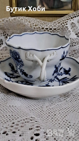 Магията на Майсен - ,,Син лук / Zwiebelmuster,,, снимка 5 - Антикварни и старинни предмети - 53957243