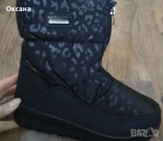 Черни нови апрески 38 и 39, снимка 2 - Дамски боти - 48409621