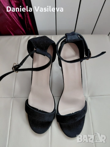 Велурени сандали р-р 39, снимка 4 - Сандали - 54277623