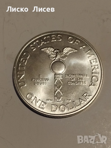 САЩ 1 долар 1989г., снимка 9 - Нумизматика и бонистика - 54057442
