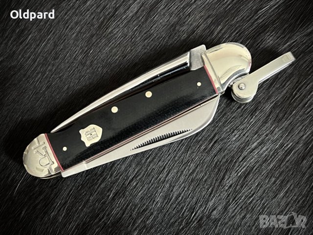 Висококачествен джобен сгъваем морски нож Black Micarta Marlin Spike. RR2386, снимка 3 - Ножове - 42876229