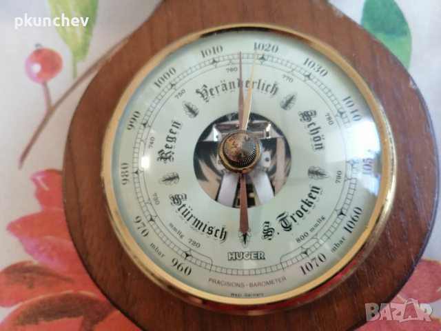 Немски барометър и влагомер, снимка 9 - Антикварни и старинни предмети - 44707318
