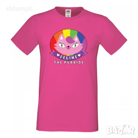 Мъжка тениска Feline the purride Прайд,Празник.Повод,Изненада, снимка 9 - Тениски - 37102264