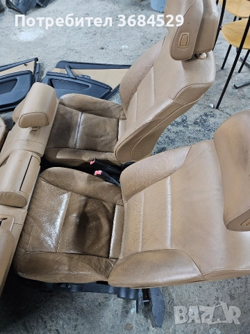 кожен салон със кори бмв е61 bmw e61 salon със подгрев, снимка 2 - Части - 52639247