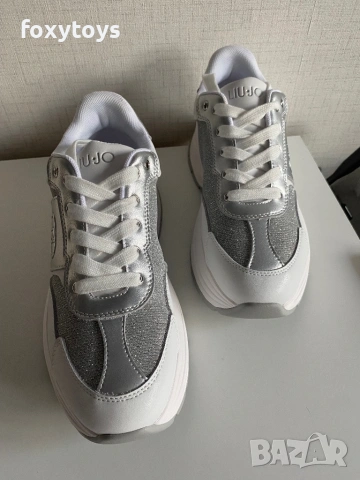 Сникърси Liu Jo Eva 02, бели - 39 номер, с дефект, снимка 12 - Маратонки - 53344284