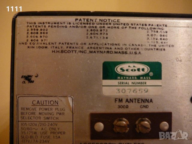 SCOTT 348, снимка 7 - Ресийвъри, усилватели, смесителни пултове - 35323904