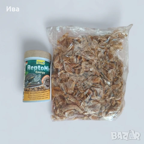 Храна за костенурки - пелети и скариди, снимка 1