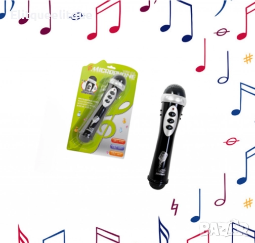 Детски микрофон с мелодии и светлини, снимка 2 - Музикални играчки - 52284174