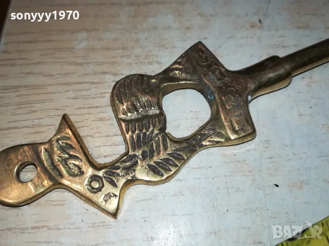 ОБУВАЛКА МЕД МЕСИНГ С ЕЛЕНЧЕ-ВНОС БЕЛГИЯ 2401251907, снимка 6 - Антикварни и старинни предмети - 48815520