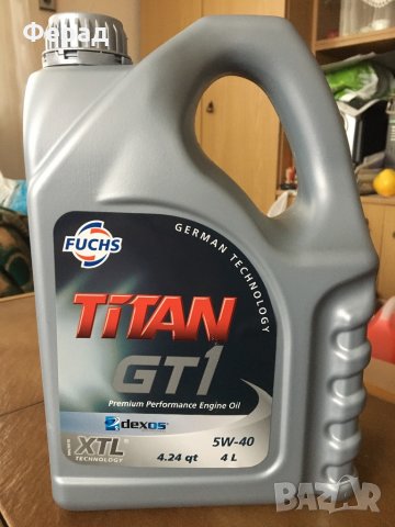 Fuchs Titan GT1 SAE 5w40 XTL Синтетично масло 4 Литра, снимка 1 - Аксесоари и консумативи - 31197395