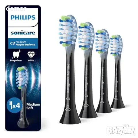 Philips Sonicare C3 Premium Plaque Defence – резервни глави за електрическа четка, 4 бр. HX9044/88, снимка 2 - Други стоки за дома - 55850034