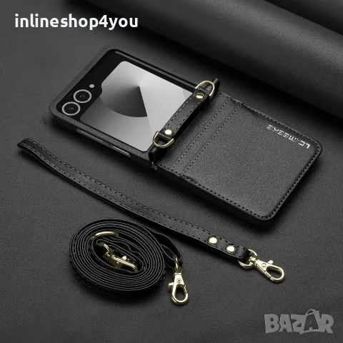 Кожен Калъф Тип Тефтер за Samsung Galaxy Z Flip8, снимка 2 - Калъфи, кейсове - 56057269