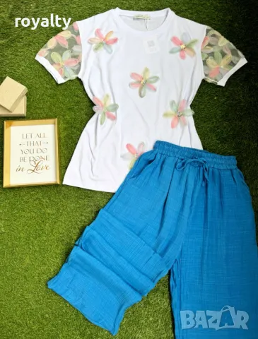 Памучни дамски комплекти Различни дизайни , снимка 4 - Комплекти - 49754809