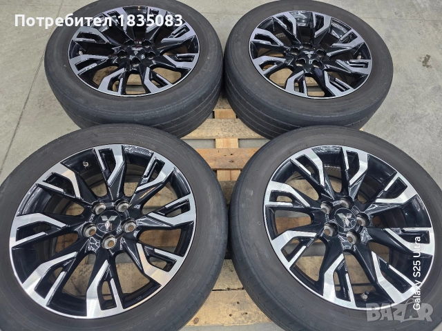 Лети джанти 18ки 5х114.3 Mitsubishi, Citroen, Peugeot + летни гуми 225/55/18 Toyo, снимка 3 - Гуми и джанти - 53139899