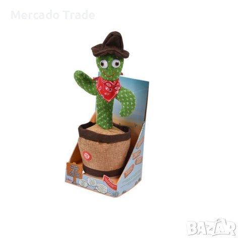 Механичен кактус Mercado Trade, Танцува, Зелен, снимка 2 - Електрически играчки - 42733566