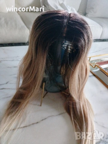 Нова лейс фронт перука,олекотен модел, снимка 5 - Аксесоари за коса - 50991276
