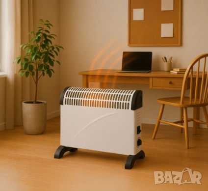 Електрически конвектор 2000 W с термостат, нов, снимка 6 - Отоплителни печки - 52871436
