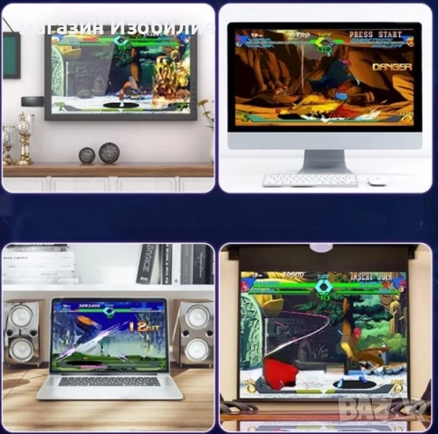 Конзола Retro Zenino, 10 000 видео игри, съвместима с 9 емулатора, 2x безжичен контролер, 4K, USB 2,, снимка 3 - PlayStation конзоли - 52295207