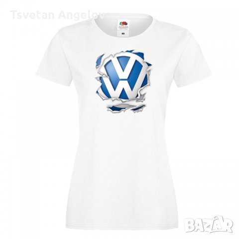 Разпродажба! Дамска тениска VW Volkswagen TORN1, снимка 1 - Тениски - 32106139