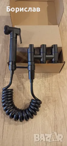 Хигиенен душ за тоалетна или биде с троен кран - 3 цвята, снимка 6 - Душове - 49845662