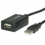 Кабел  USB2.0 A-A M/F+Repeater,12m 12.99.1110 SS301273 Мъжко-Женско